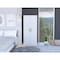 Tuhome Ambery 180 Armoire, Two Shelves, Double Door, Metal Rod, One Drawer, White CLB5947 - alternate 3